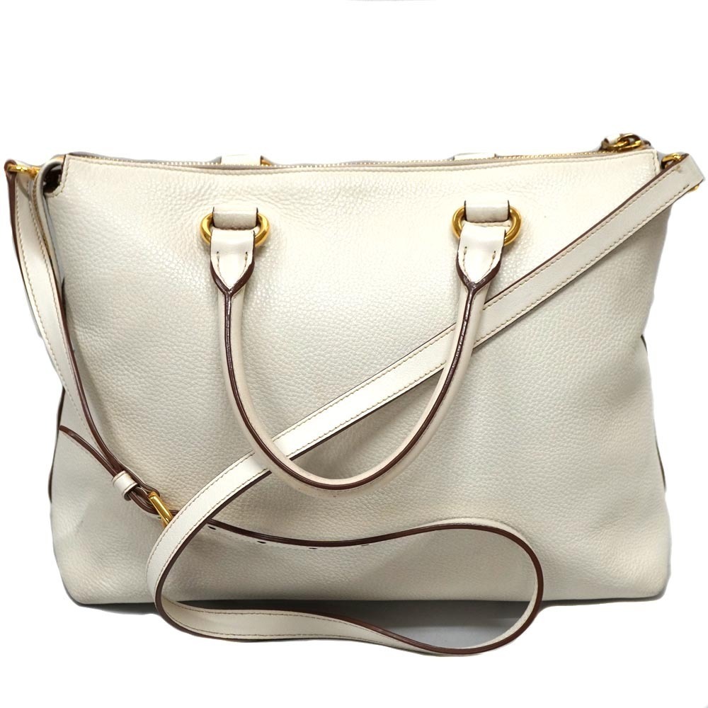 PRADA Tote Bag Shoulder Handbag White - Picture 2 of 11